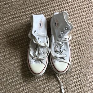 CHUCK TAYLOR CONVERSE high top, white, W8
